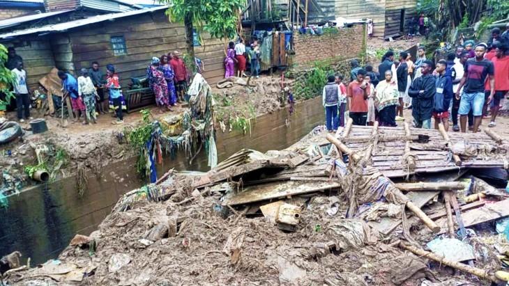 Fortes pluies et inondations à Bukavu avec plusieurs morts